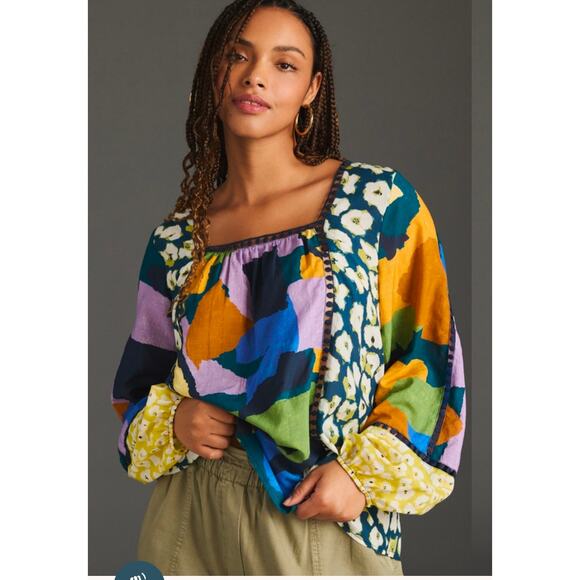 Maeve by Anthropologie Tops - Maeve by Anthropologie Mix Printed Blouse. Size S. Retails $120